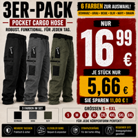 3er-Pack-A【Schwarz+Grau+Olivgrün】