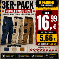 3er-Pack-B【Blau+Khaki+Braun】